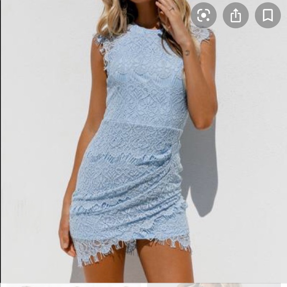 NWT BLUE LACE XENIA DRESS